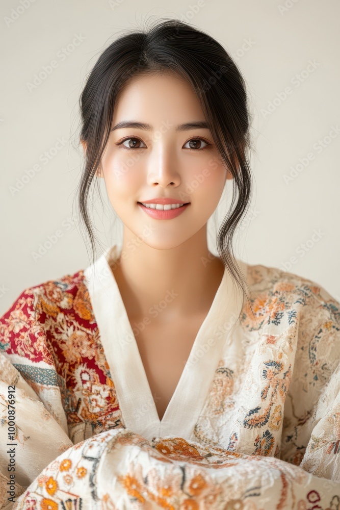 Radiant Woman in Elegant Traditional Attire Radiant Woman in Elegant Traditional Attire