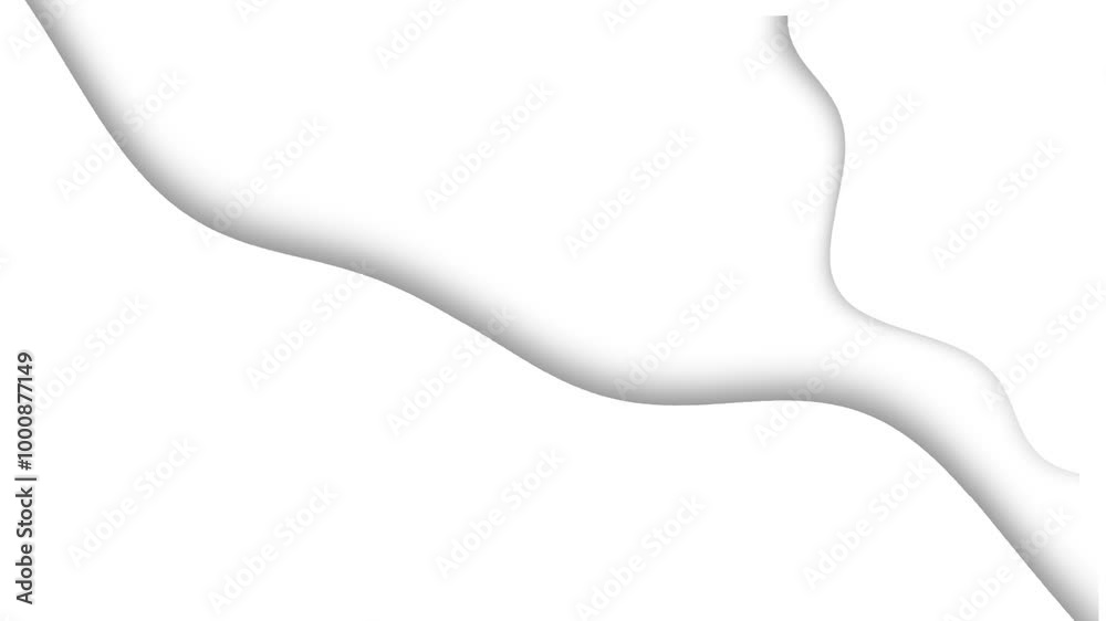 Wave Motion Animation Abstract Background White 4K Wave Motion Animation Abstract Background White 4K