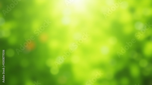 Blurred Natural Green Abstract Background for Creative Design and Artistic Projects