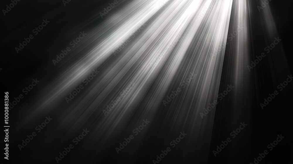 Soft Light Rays in Dark Background Soft Light Rays in Dark Background