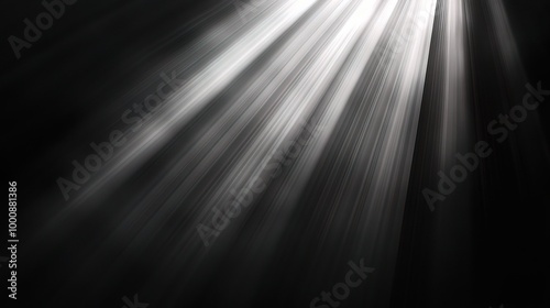 Soft Light Rays in Dark Background