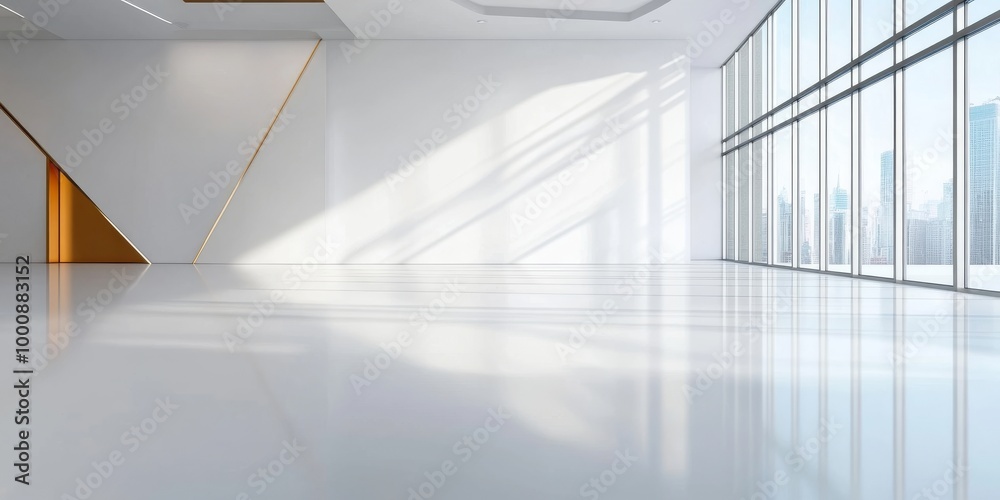 Obraz premium Modern Building With Geometric Pattern