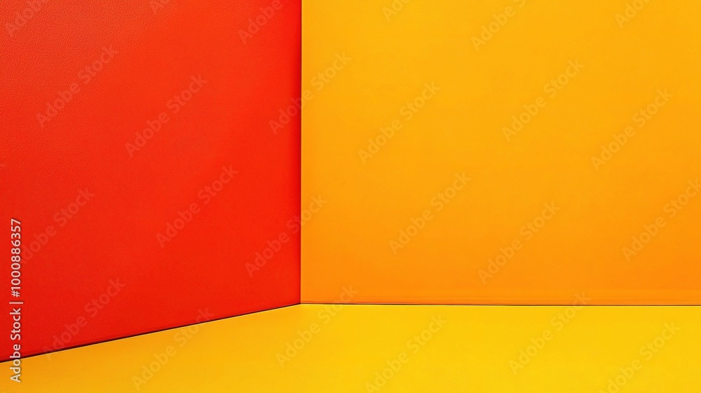 Abstract Colorful Background with Red and Yellow Walls Abstract Colorful Background with Red and Yellow Walls