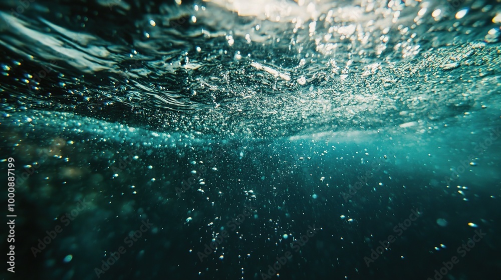 Underwater Bubbles and Light Play Underwater Bubbles and Light Play