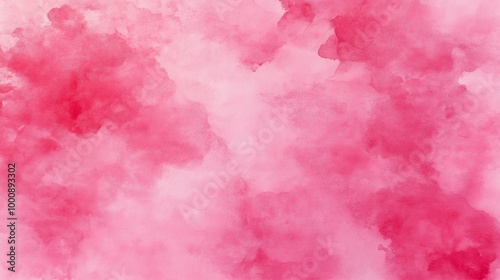 Pink Watercolor Background With Soft, Pronounced Texture Creating a Dreamy, Artistic Atmosphere