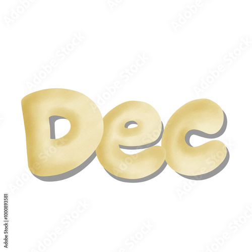12 name on month, Dec