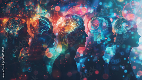 Front View of Neurodivergent Individuals, Exploring Psychological Phenomena and Cognitive Diversity