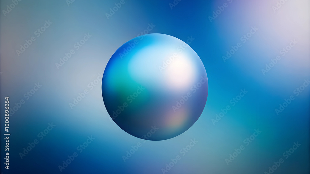 Abstract background with a floating blue sphere, smooth gradients and dreamy atmosphere
Abstract background with a floating blue sphere, smooth gradients and dreamy atmosphere
