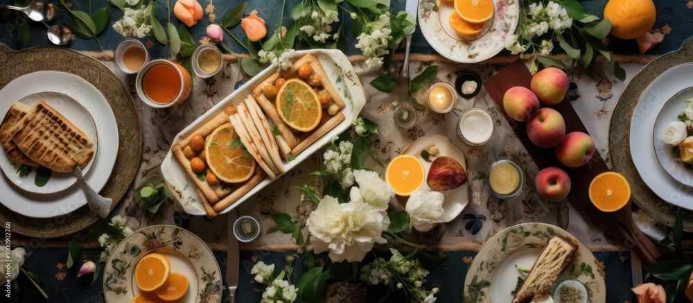 A Table Set for a Festive Citrus Feast A Table Set for a Festive Citrus Feast