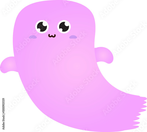 cute ghost cartoon , halloween