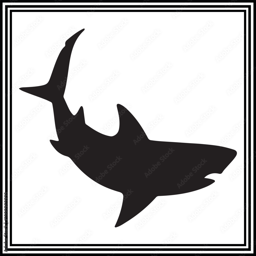 Shark illustration isolated on white background
Shark illustration isolated on white background