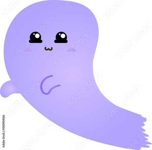 cute ghost cartoon , halloween