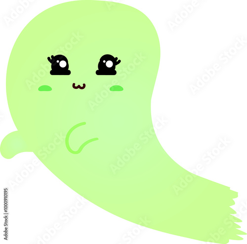 cute ghost cartoon , halloween