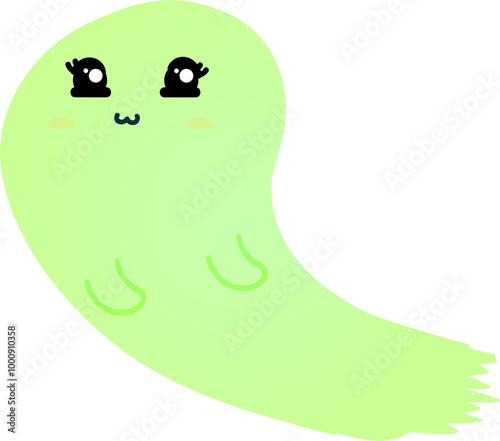 cute ghost cartoon , halloween