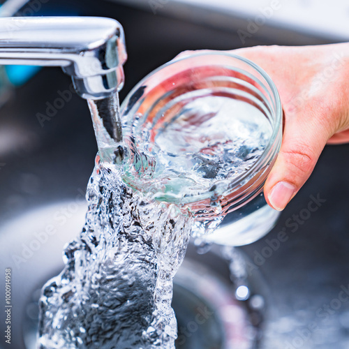 PFAS ： 有機フッ素化合物 が 水道水 中に 検出 ？ 【 水質 の 社会問題 の イメージ 】