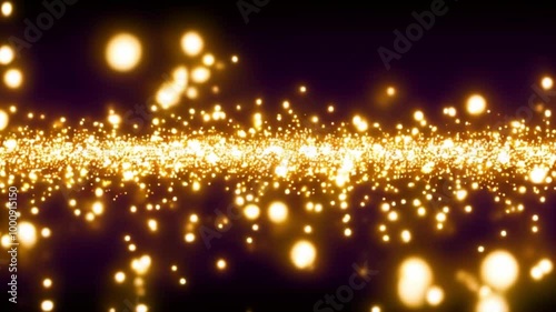夜空に浮かぶ輝く光が祝祭を彩る豪華な行事を描いた映像。生成AI