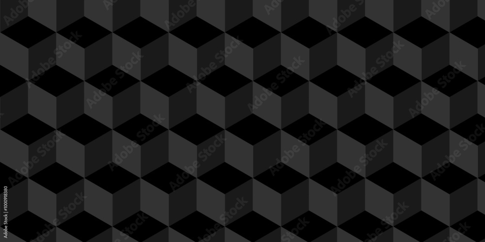 Abstract diamond style minimal blank black and gray cubic. Geometric pattern illustration mosaic, square and triangle wallpaper.	