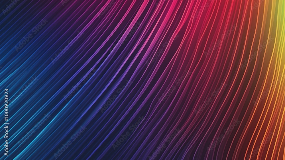 Vibrant Abstract Lines in Vivid Colors Vibrant Abstract Lines in Vivid Colors