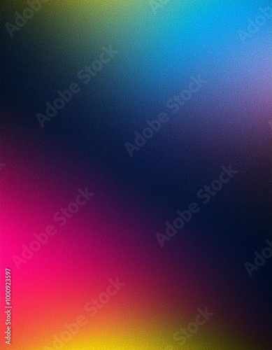 modern and simple cmyk gradient colors background with grain rough texture