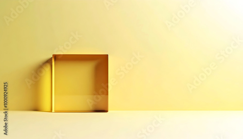 Obraz na płótnie elegant aesthetic design, template with copy space area, colourful glass isolated on clean background, blank advertising display w salonie