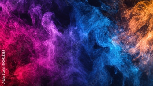 Colorful Smoke Background for Creative Projects