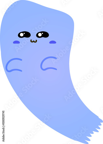 cute ghost cartoon , halloween