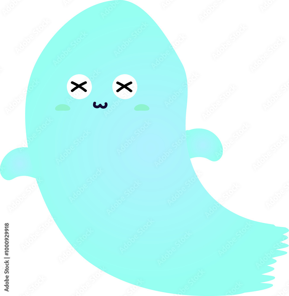 cute ghost cartoon , halloween