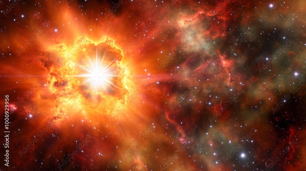 Stellar Explosion Unleashes Cosmic Particles - A supernova, the cataclysmic death of a massive star, ejects high-energy particles into the cosmos. Stellar Explosion Unleashes Cosmic Particles - A supernova, the cataclysmic death of a massive star, ejects high-energy particles into the cosmos.