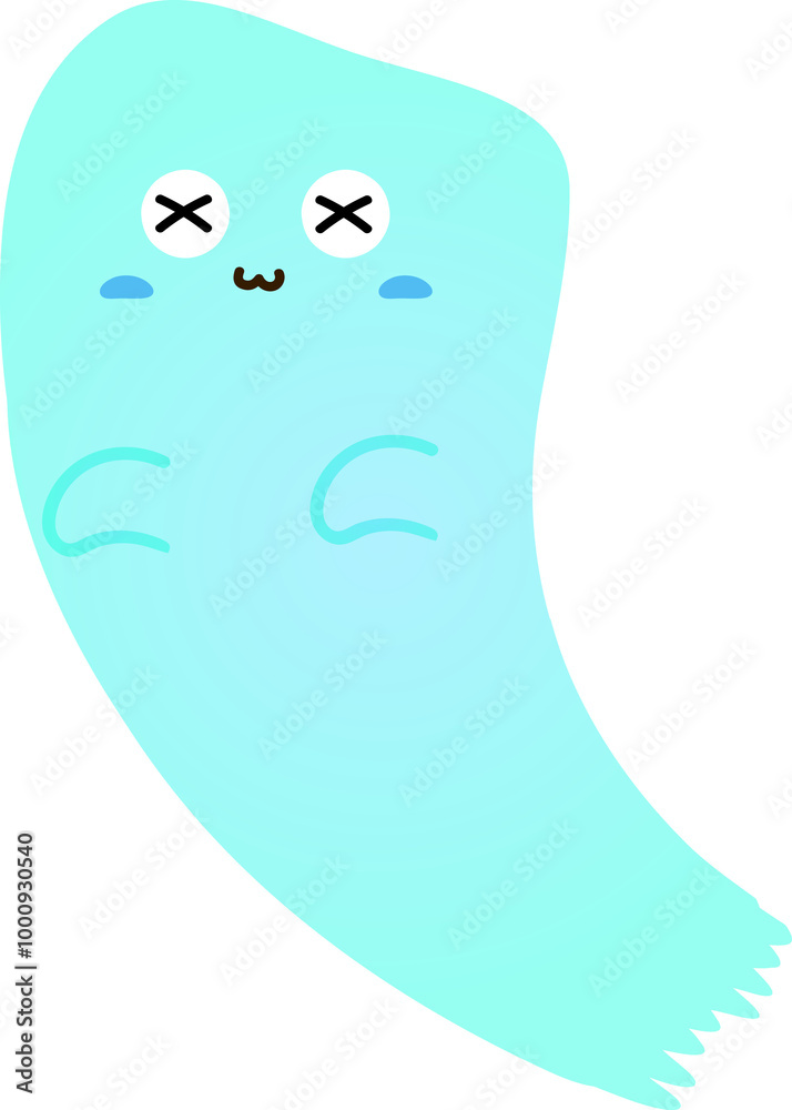 cute ghost cartoon , halloween