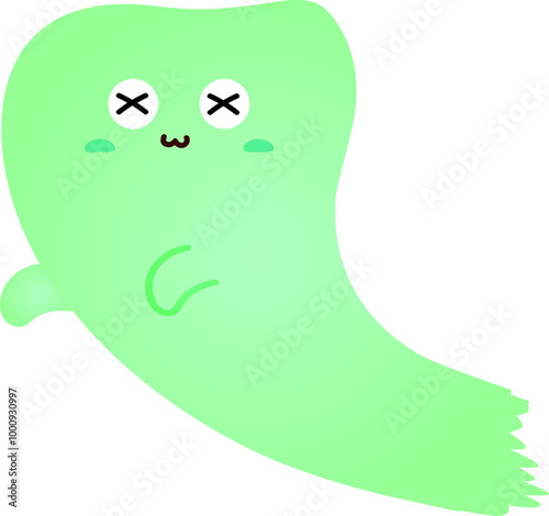 cute ghost cartoon , halloween