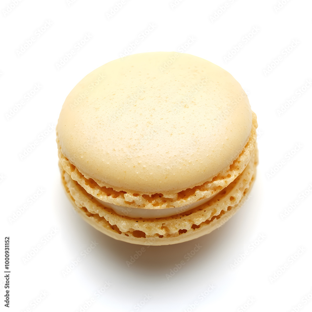 Top view of macaroon isolated on white background Top view of macaroon isolated on white background