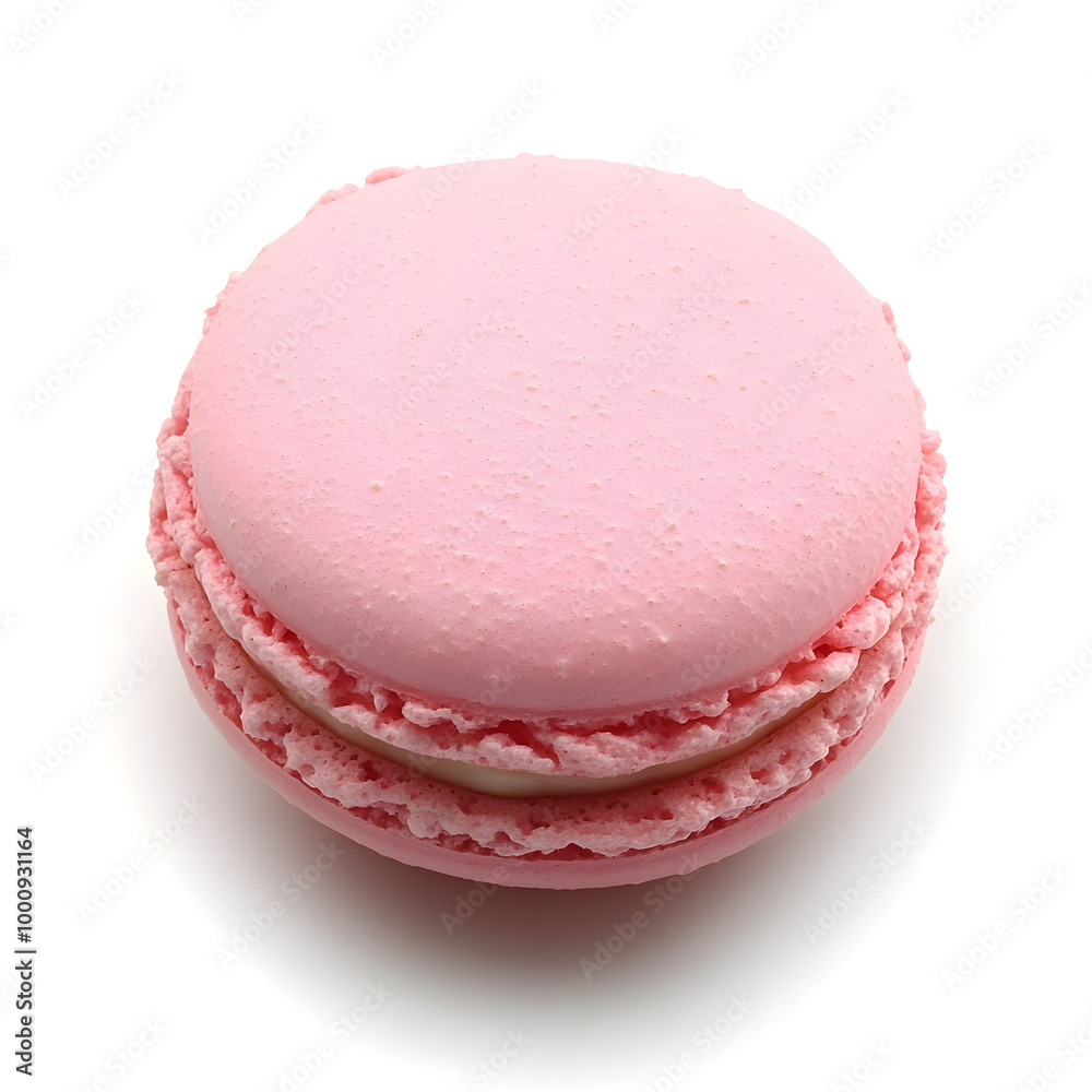 Top view of macaroon isolated on white background Top view of macaroon isolated on white background