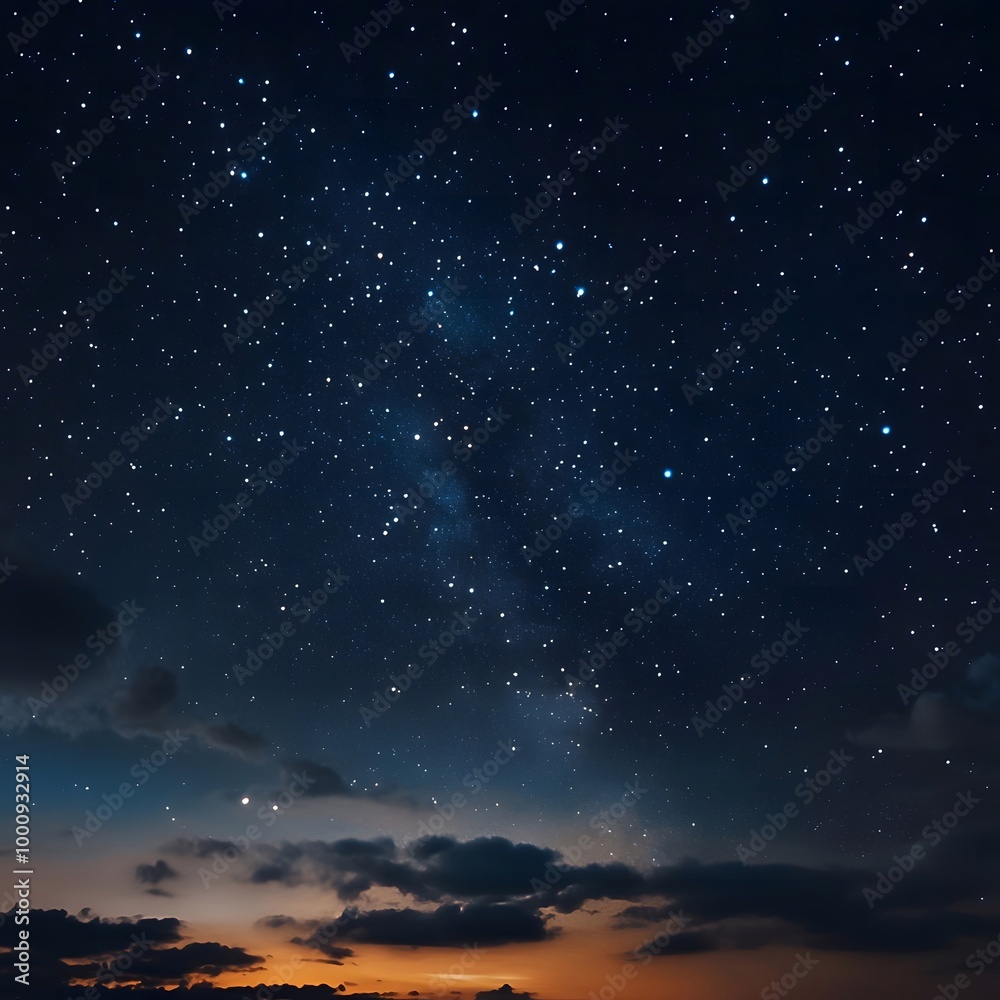 Beautiful picture of the night sky, Silhouette of a tree at night. Beautiful picture of the night sky, Silhouette of a tree at night.