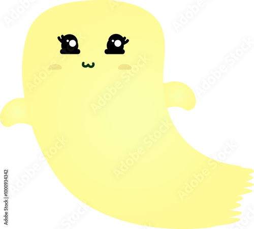 cute ghost cartoon , halloween