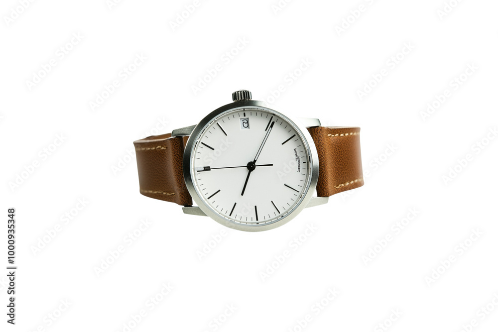 Chic watch with a leather strap Chic watch with a leather strap