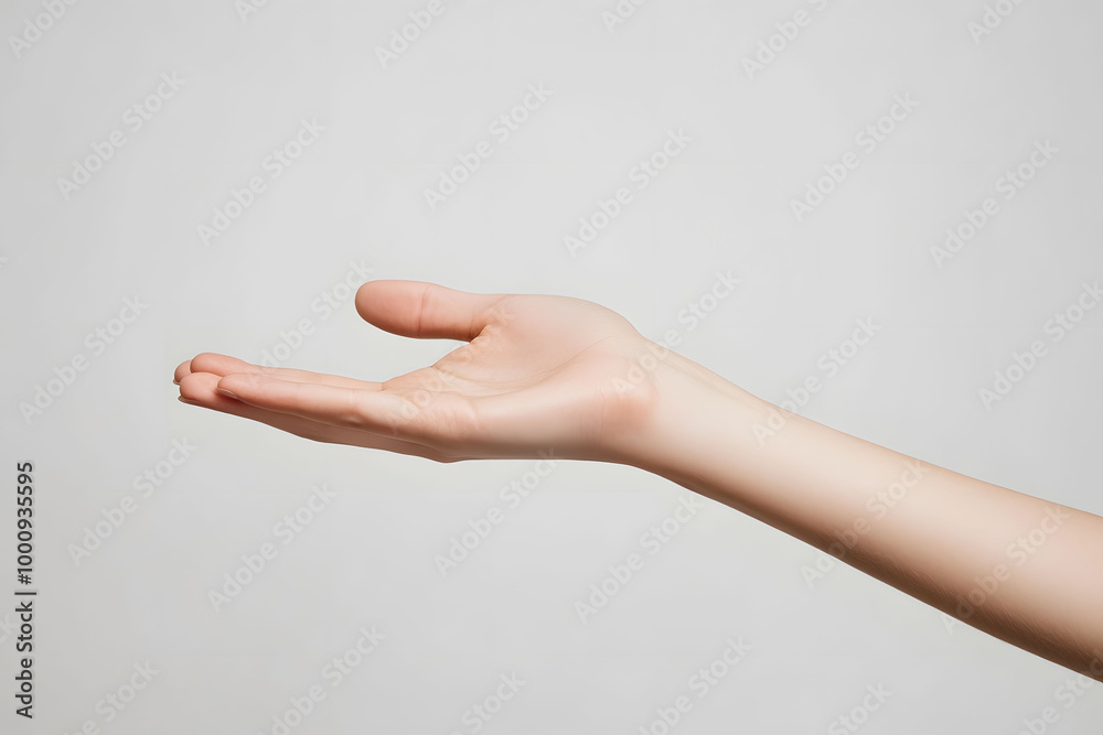 Open Hand Gesture Against a Plain Background Open Hand Gesture Against a Plain Background
