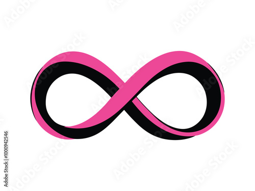 Pink Infinity Symbol | Breast Cancer Awareness Design Collection.