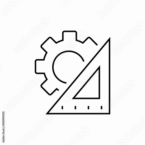 settings gear icon sign vector