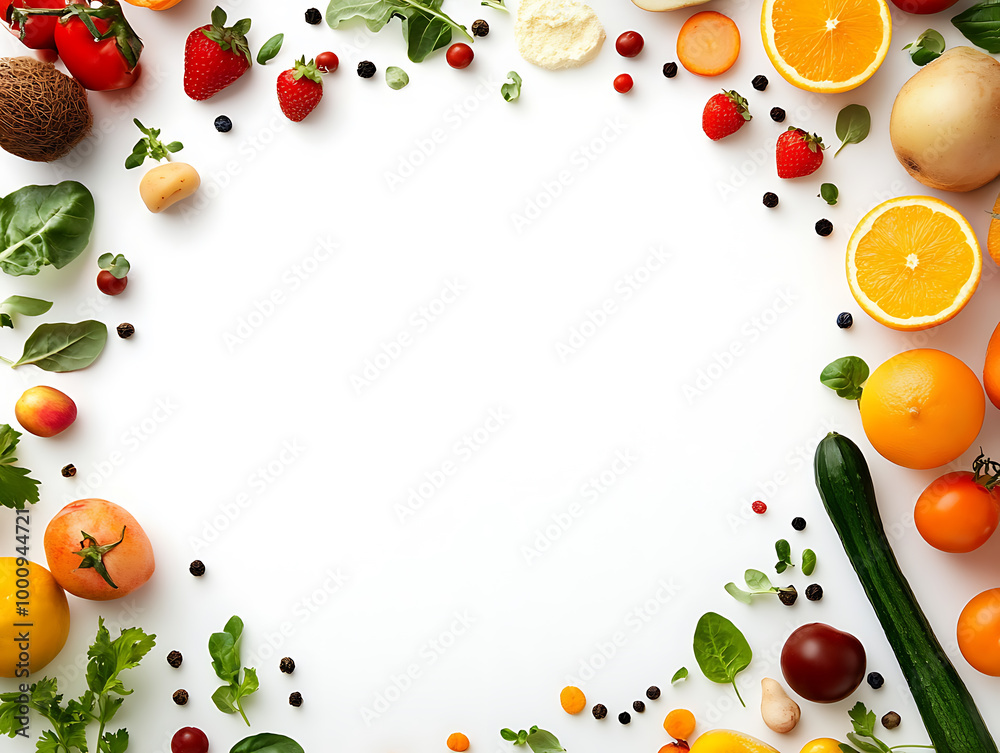 Healthy antioxidant nutrition colorful mixed vegetables in white background Healthy antioxidant nutrition colorful mixed vegetables in white background