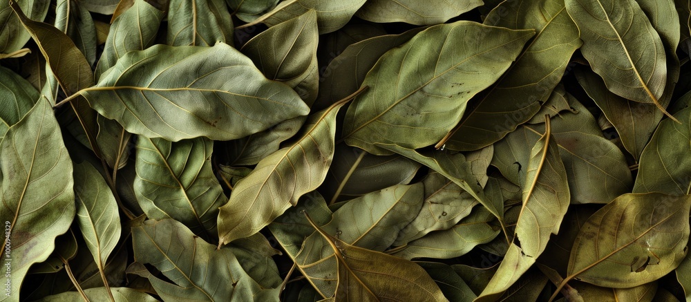 Dried Curry Leaves Isolated On Background Dried Curry Leaves Isolated On Background