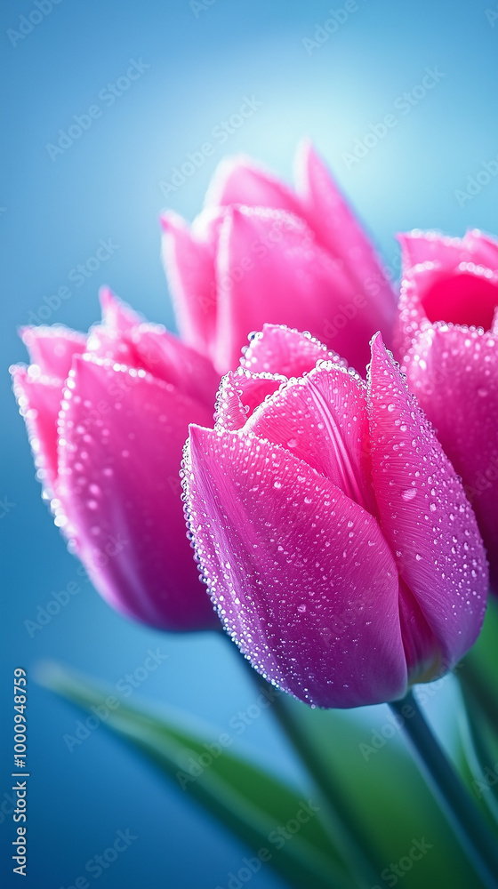 Fototapeta premium pink tulips