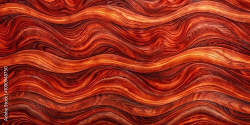 Experience the beauty of Bubinga veneer, characterized by captivating wave patterns and rich reddish hues, ideal for photo