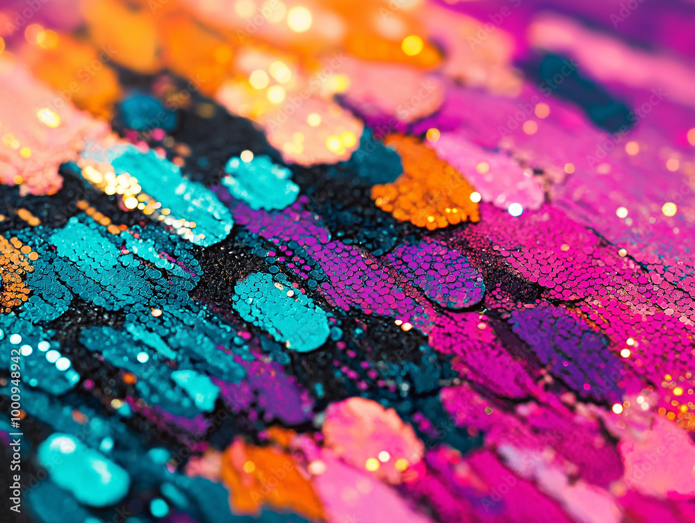 Fototapeta premium sequin background, sparkling texture, glittering sequins