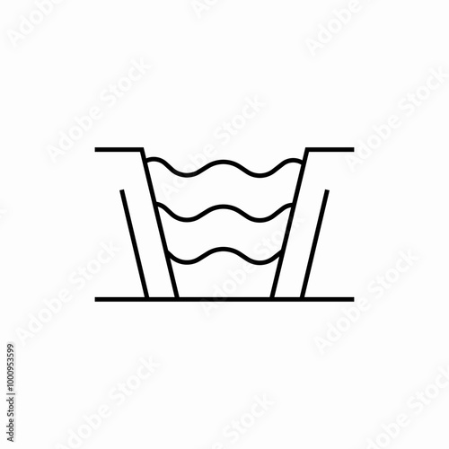 wash board icon sign vector