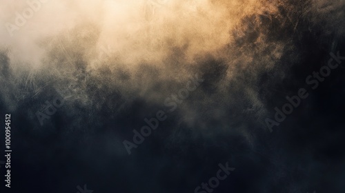 Ethereal Mist and Fog in Dark Landscape