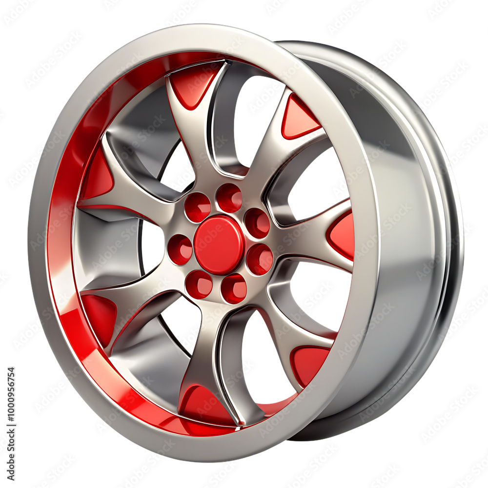 Obraz premium Wheel Rim isolated on white background