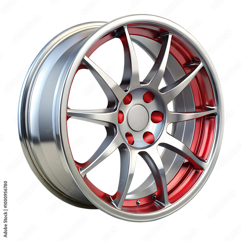 Obraz premium Wheel Rim isolated on white background 