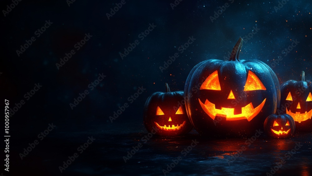 spooky halloween pumpkins. spooky halloween pumpkins.