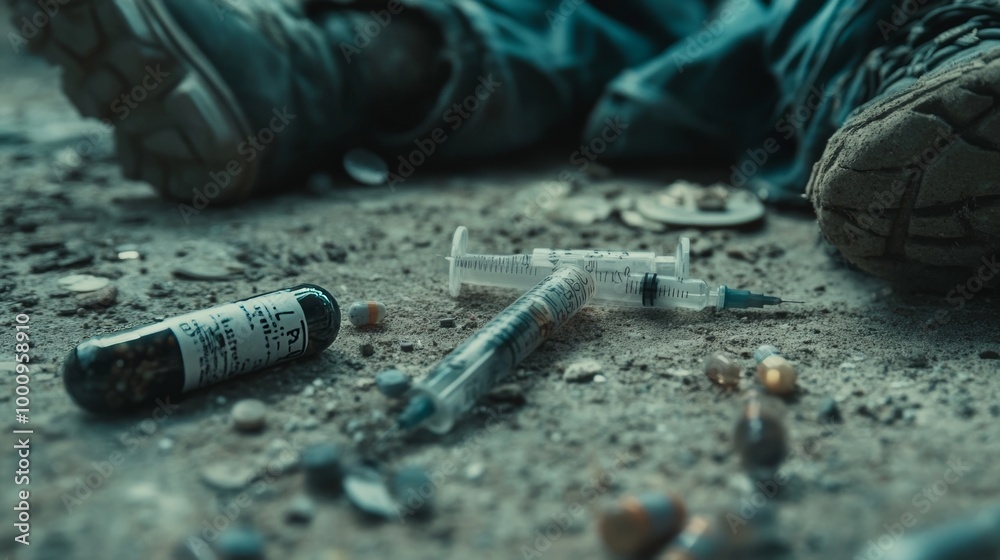 Close-up reveals the impact of substance abuse on addicts.