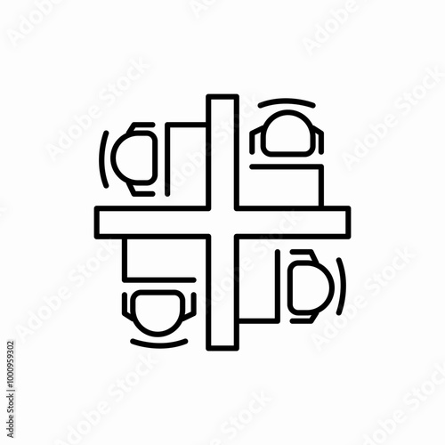 boardroom details icon sign vector